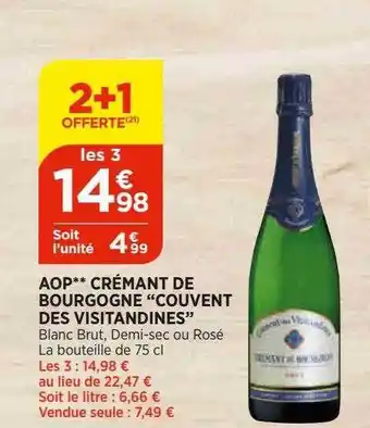 Bi1 Aop Crémant De Bourgogne offre
