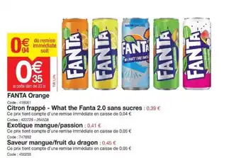 Promocash Fanta Orange offre