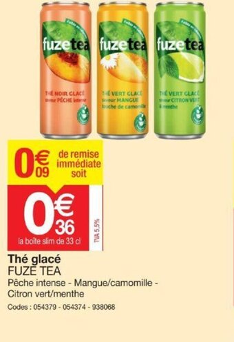 Promocash Fuze Tea Thé Glacé offre