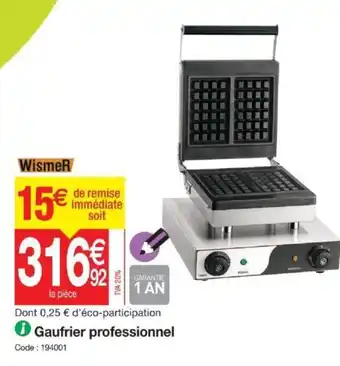 Gaufrier Professionnel