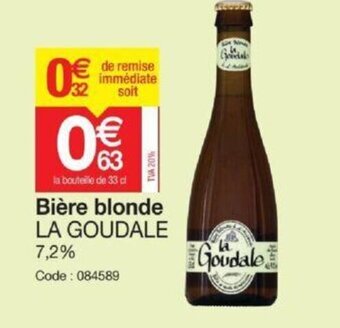 Promocash La Goudale Bière Blonde offre
