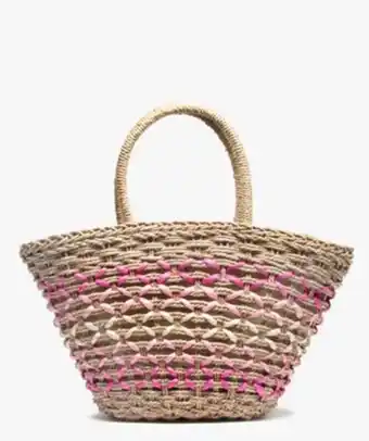 Gémo Sac de plage femme en paille et raphia vue1 - gemo (access) - gemo offre