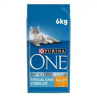Auchan Croquettes pour chat stérilisé au poulet purina one offre