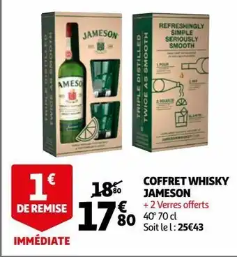 Auchan Coffret whisky jameson offre