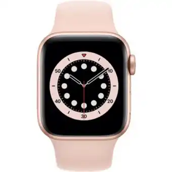 Apple watch series 6 4g 40 mm aluminium or avec bracelet sport rose des sables