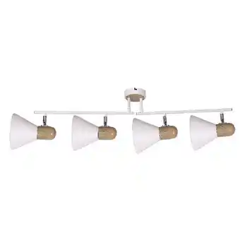 Gifi Applique murale blanc et bois 4 spots kim offre
