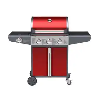 Oklahoma- barbecue à gaz 3 brûleurs plus 1 brûleur latéral, ustensiles inclus