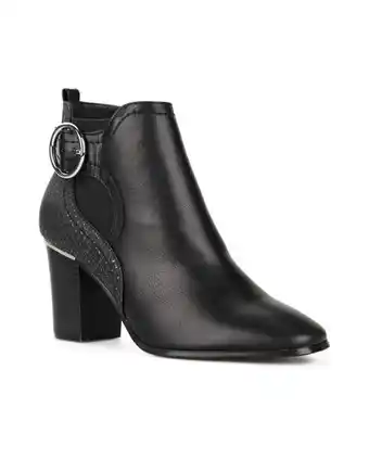 Bottines bi-matières