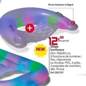 Siège Lumineux