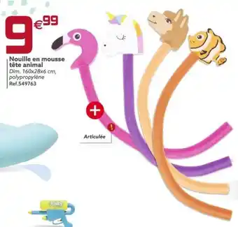 Gifi Nouille En Mousse Tête Animal offre