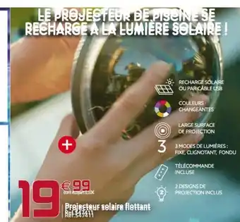 Gifi Projecteur Solaire Flottant offre