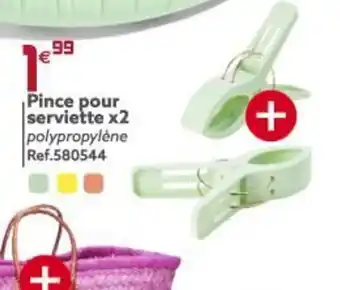 Gifi Pince Pour Serviette x2 offre