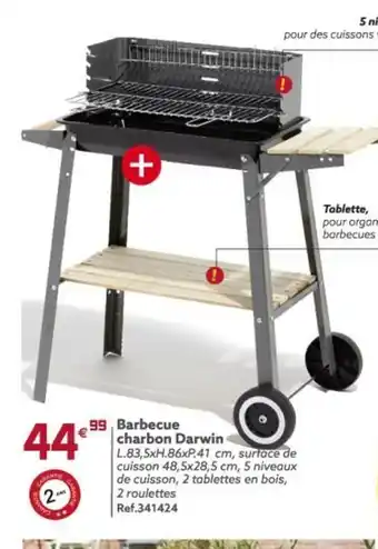 Gifi Barbecue Charbon Darwin offre