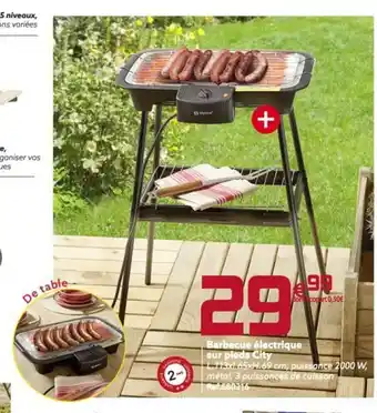 Gifi Barbecue électrique Sur Pieds City offre