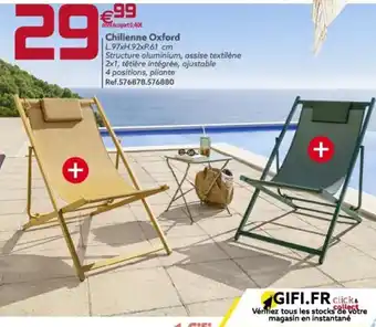 Gifi Chilienne Oxford offre