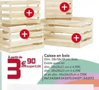 Gifi Caisse En Bois offre