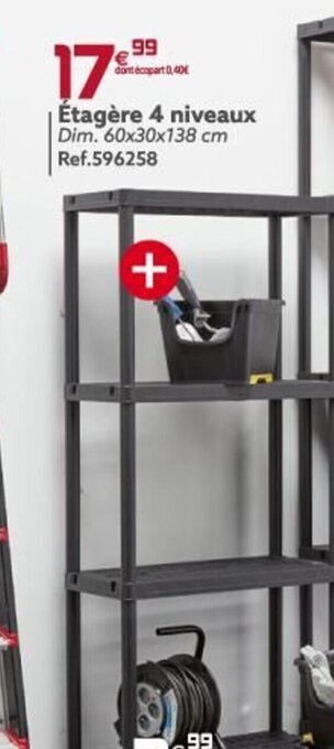 Gifi Étagère 4 Niveaux offre