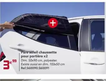 Gifi Pare Soleil Chaussette Pour Portière x2 offre