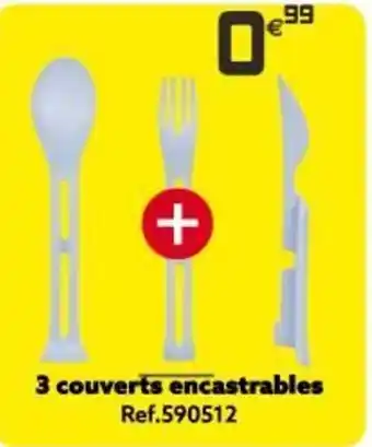 Gifi 3 Couverts Encastrables offre