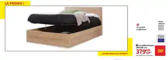Conforama Lit Coffre Kronos 140x190cm offre