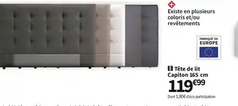Conforama Tête de Lit Capiton 165cm offre