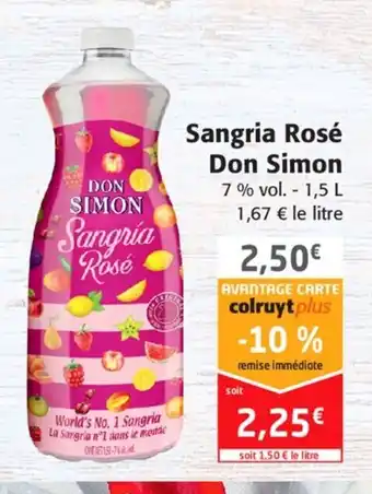 Colruyt Sangria Rosé Don Simon offre