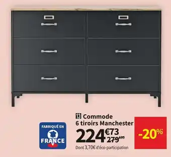 Conforama Commode 6 Tiroirs Manchester offre