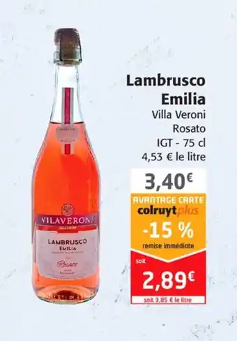 Colruyt Lambrusco Emilia offre
