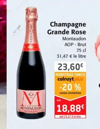 Colruyt Champagne Grande Rose offre