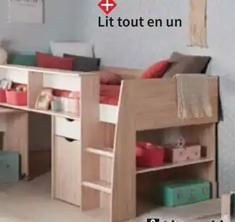 Conforama Lit Combiné Tempo Junior 90x200cm offre