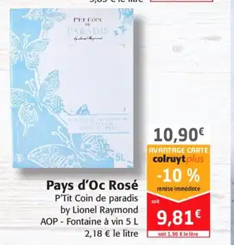 Colruyt Pays d'Oc Rosé offre