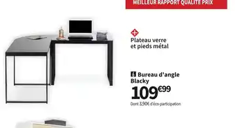 Conforama Bureau d'Angle Blacky offre