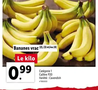 Lidl Bananes vrac offre