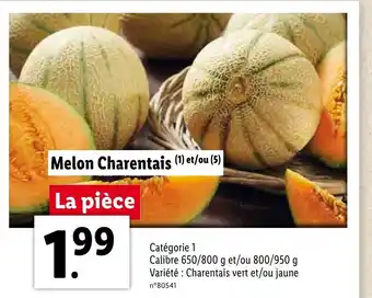Lidl Melon Charentais offre