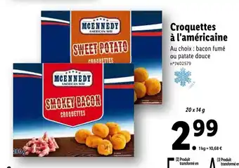 Lidl Croquettes à l'américaine offre