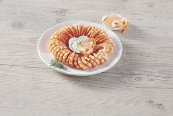 U Express Couronne de queues de crevettes sauce cocktail ou fines herbes offre