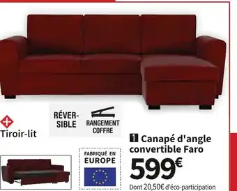 Conforama Canapé D' angle Convertible Faro offre