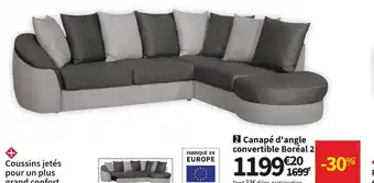 Conforama Canapé D'angle Convertible Boréal 2 offre