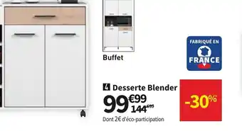 Conforama Desserte Blender offre