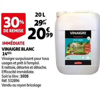 Auchan Vinaigre blanc 14 offre