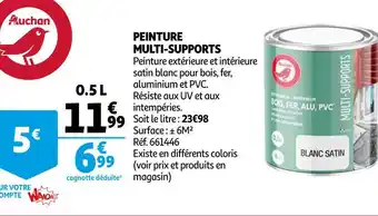 Auchan Peinture multi-supports offre