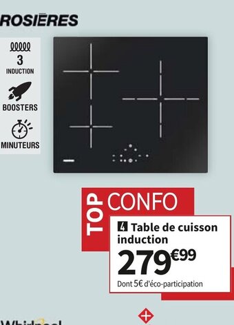 Conforama Rosieres Table De Cuisson Induction offre