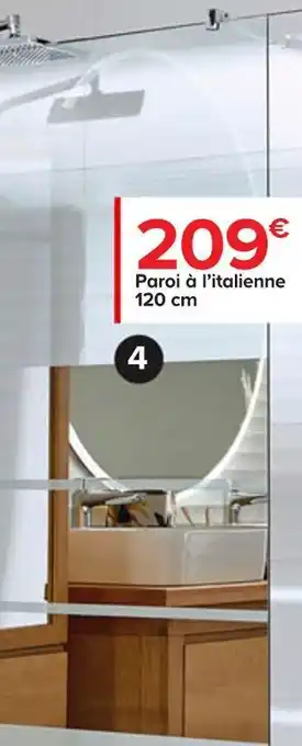 Paroi de douche à l’italienne beloya