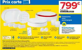 Castorama Pack connecté somfy home alarm advanced max offre