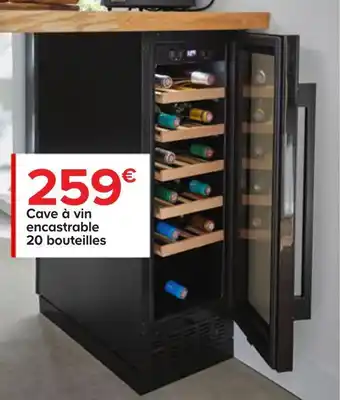 Castorama Cave à vin encastrable offre