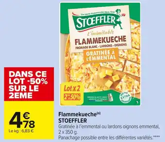 Carrefour Market Stoeffler flammekueche offre