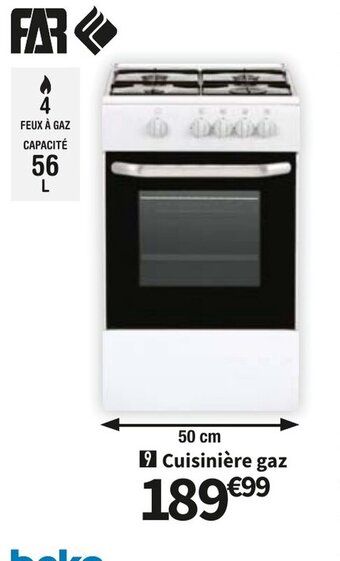 Conforama FAR Cuisinière Gaz offre