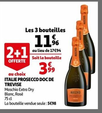 Auchan Italie prosecco doc de trevise offre