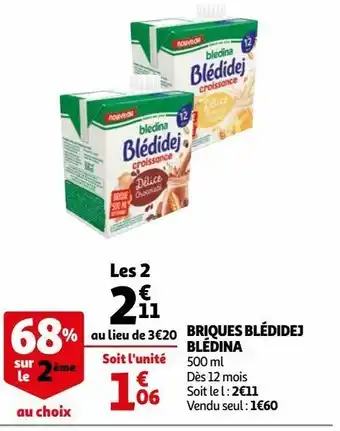 Auchan Briques blédidej blédina offre