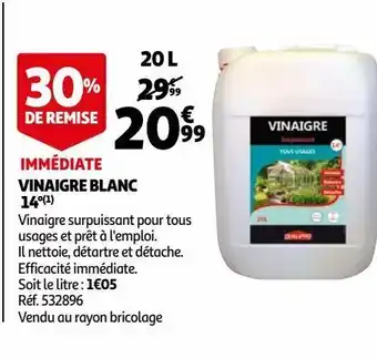 Auchan Vinaigre blanc 14° offre